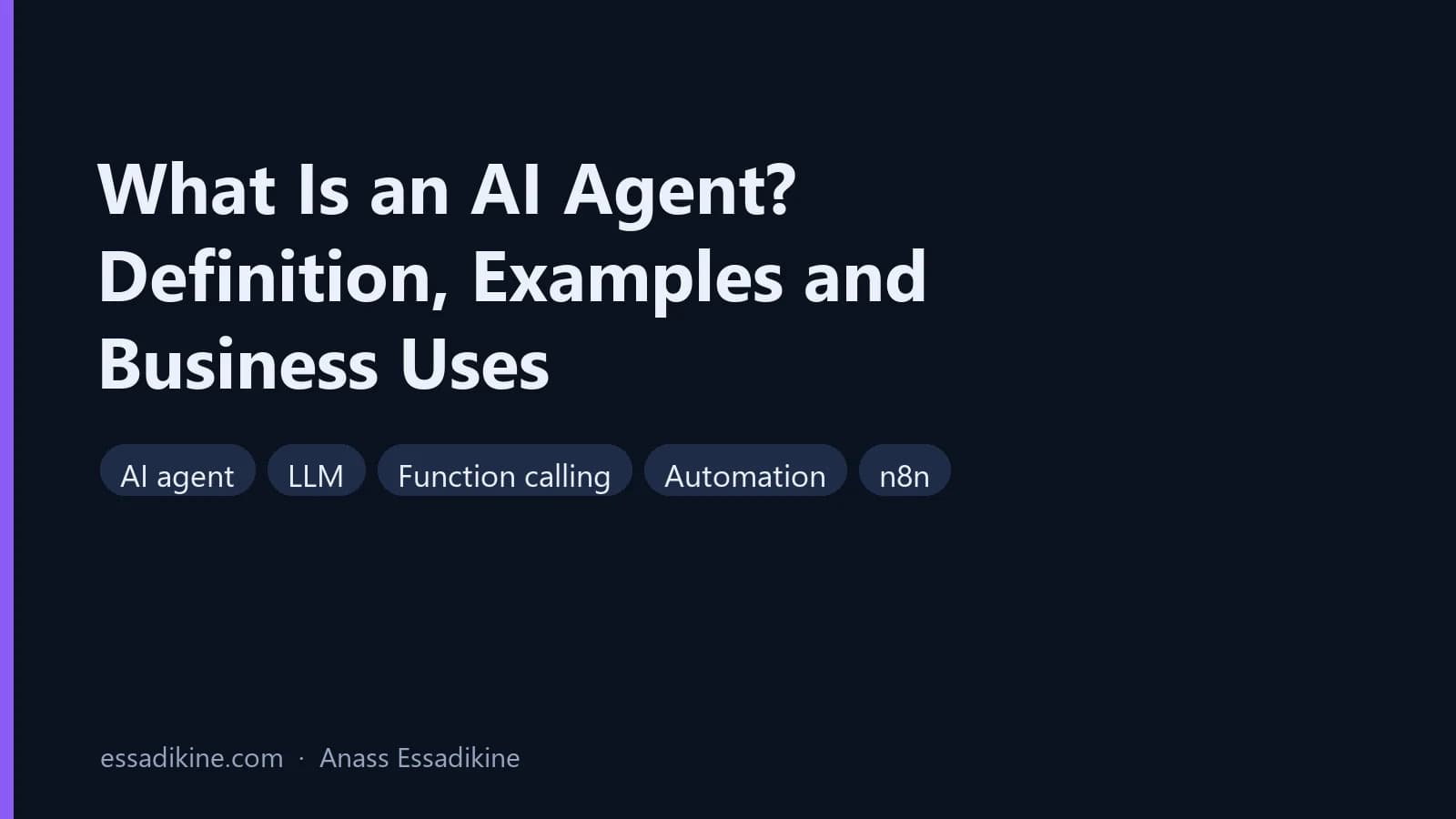What Is an AI Agent? Definition, Examples and Business Uses