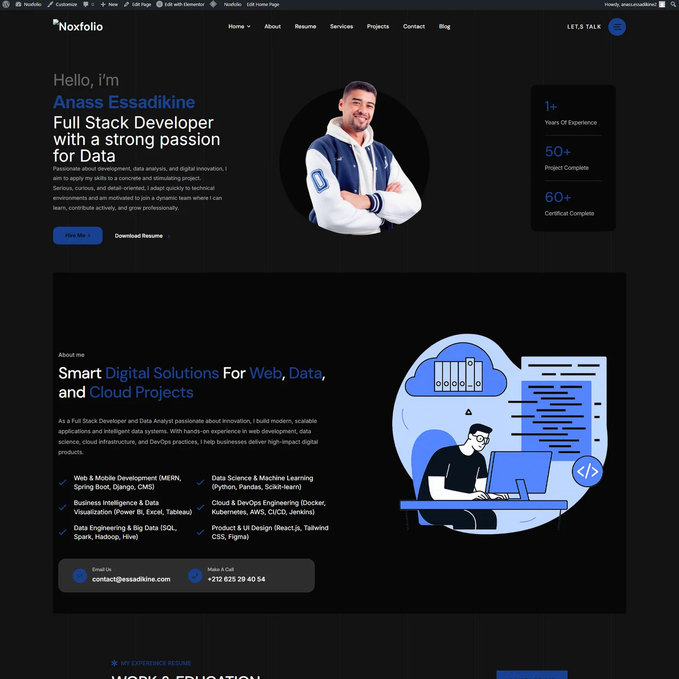 Personal Website (CV & Projects) preview