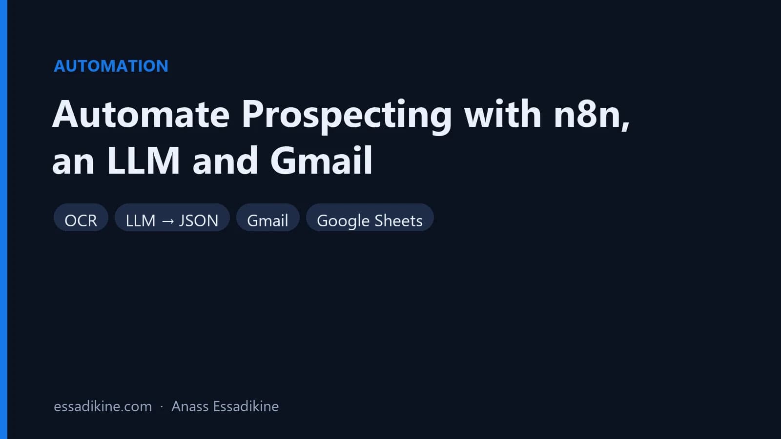 Automate Prospecting with n8n, an LLM and Gmail