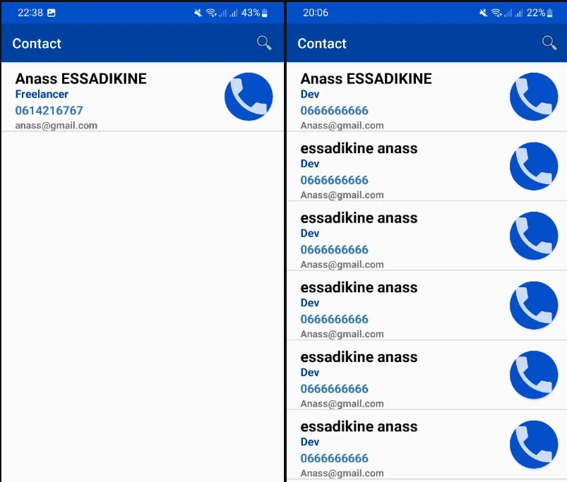 FSTContact — Contact Manager (Android) preview